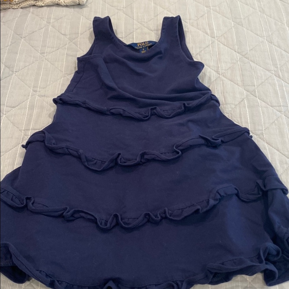 Polo Ralph Lauren Girls ruffle tank dress